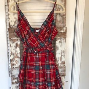 Flannel romper Urban Outfitters